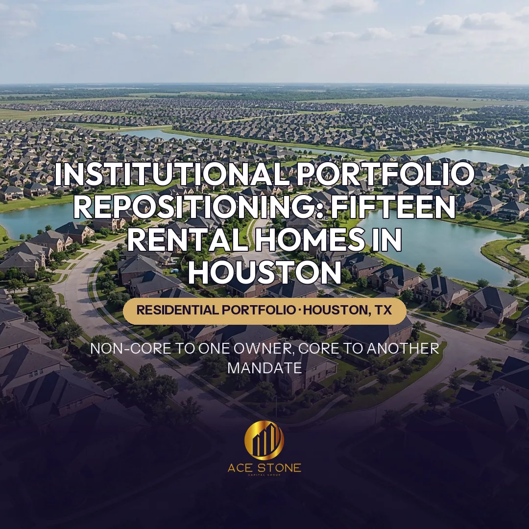 Aerial view of a large master-planned suburban community in the Houston metropolitan area.