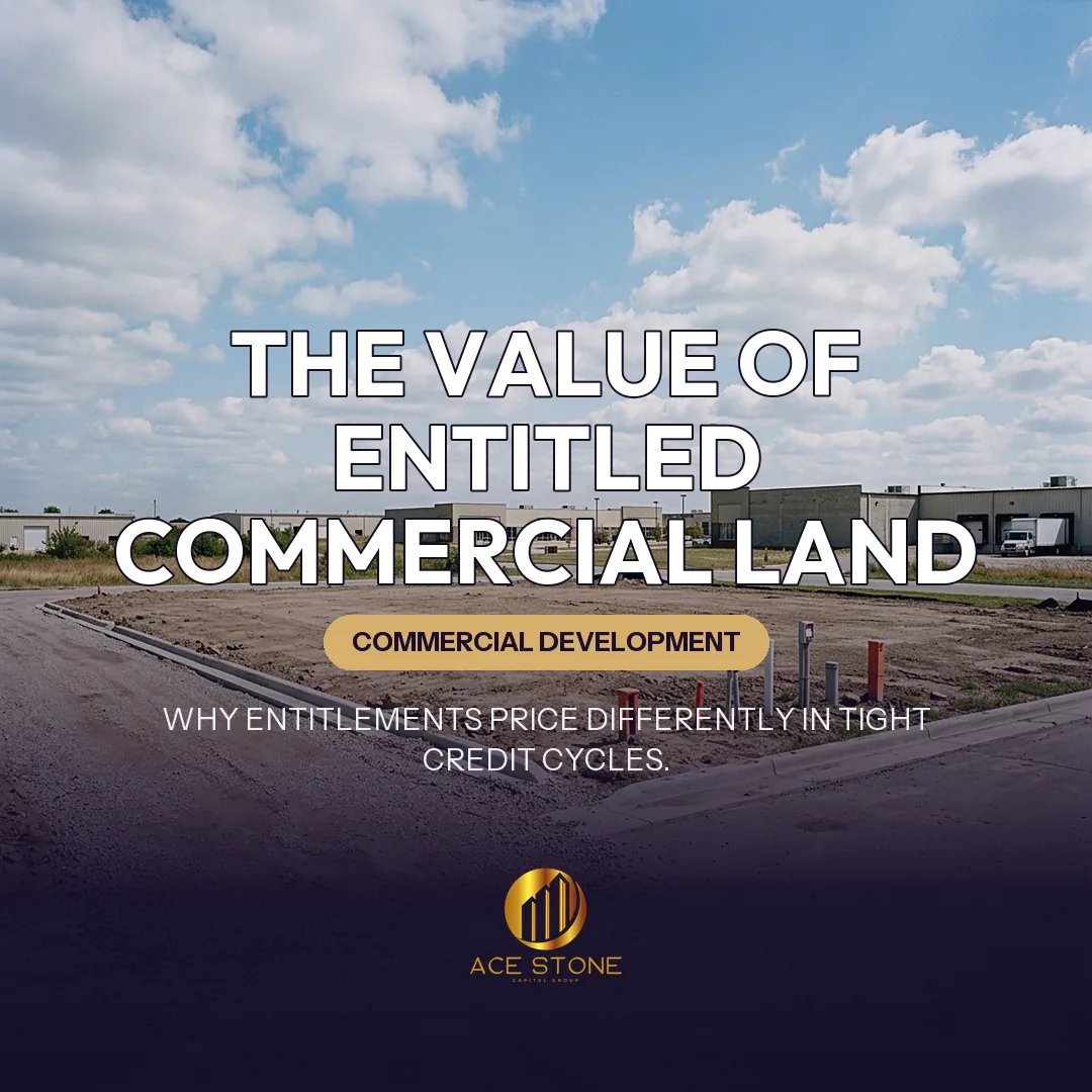 Graded, development-ready commercial parcel.