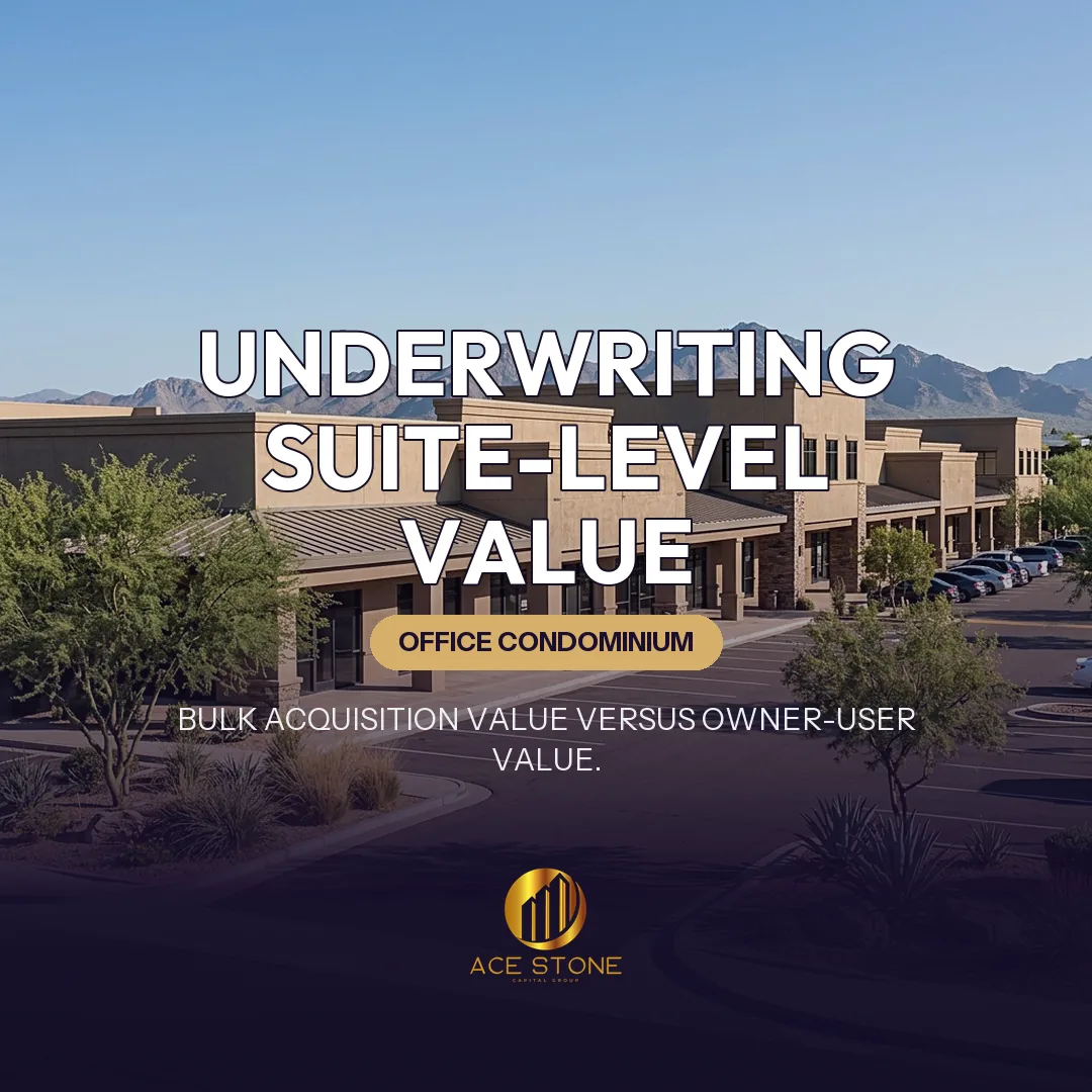 Scottsdale low-rise professional office complex with multiple suite entrances.