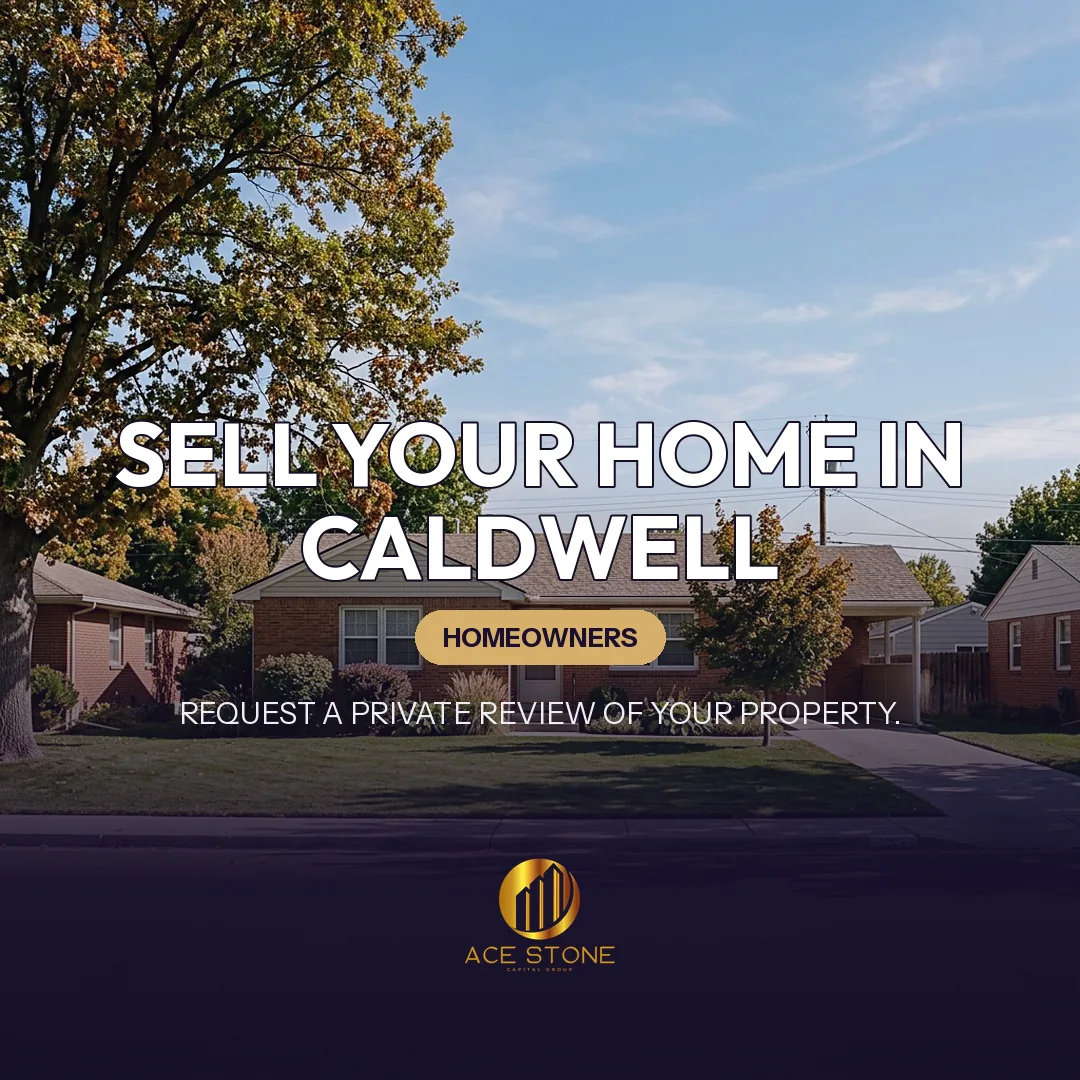 Residential streetscape representing single-family housing in Caldwell, Idaho.