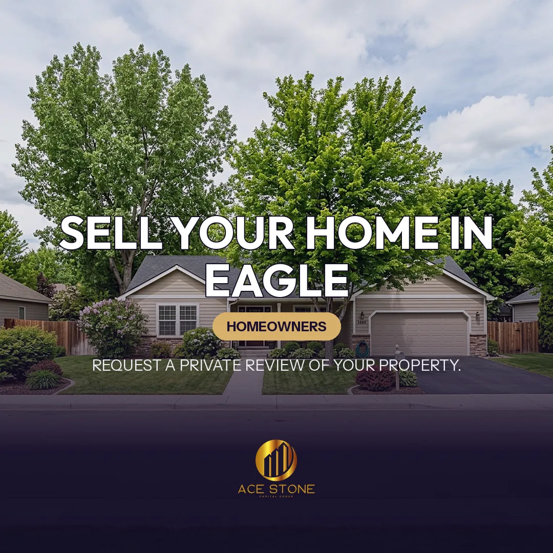 Residential streetscape representing single-family housing in Eagle, Idaho.