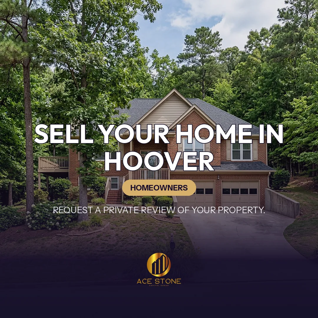 Residential streetscape representing single-family housing in Hoover, Alabama.