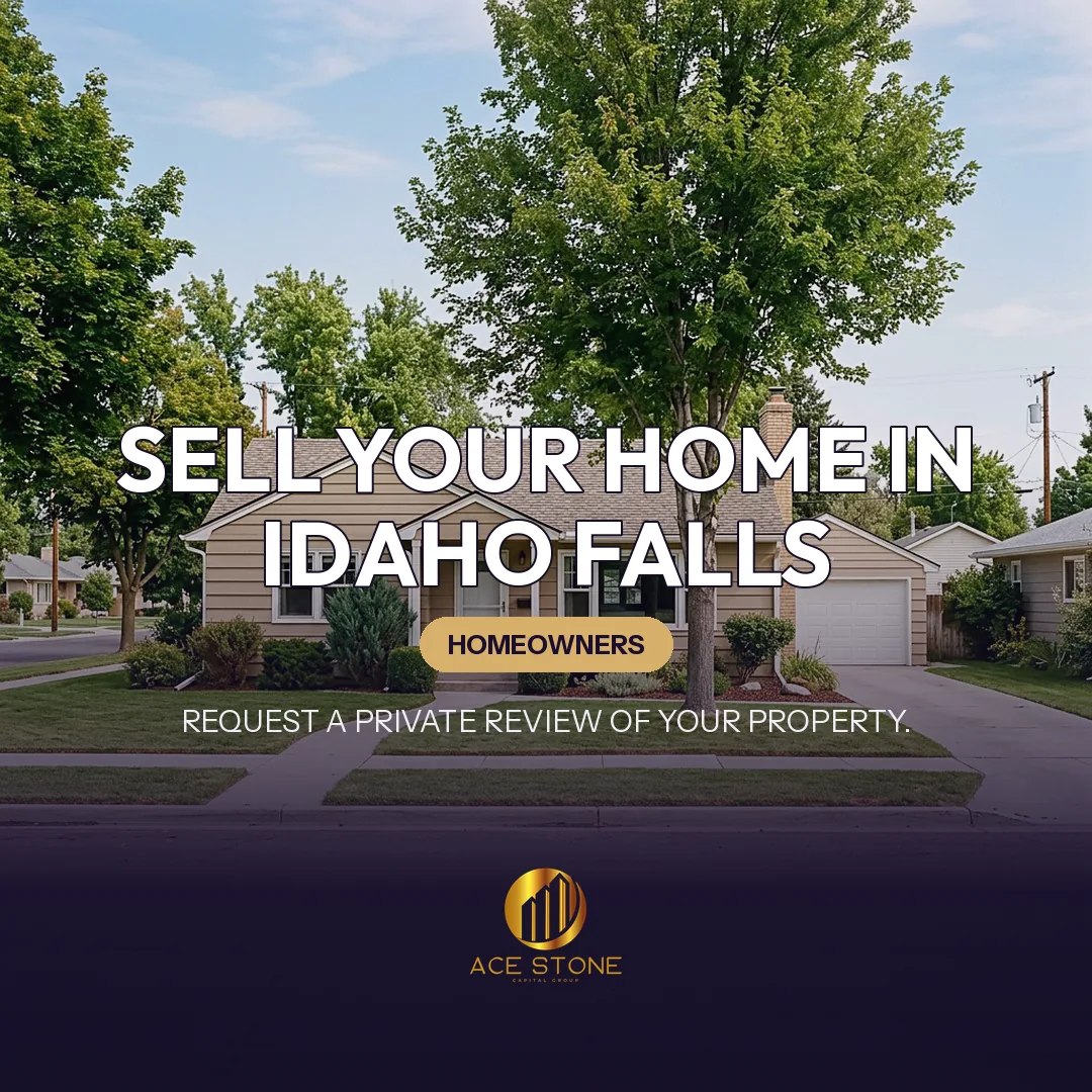 Residential streetscape representing single-family housing in Idaho Falls, Idaho.