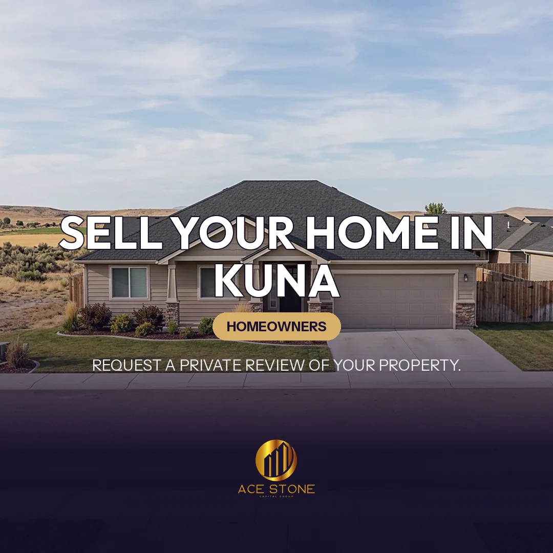 Residential streetscape representing single-family housing in Kuna, Idaho.