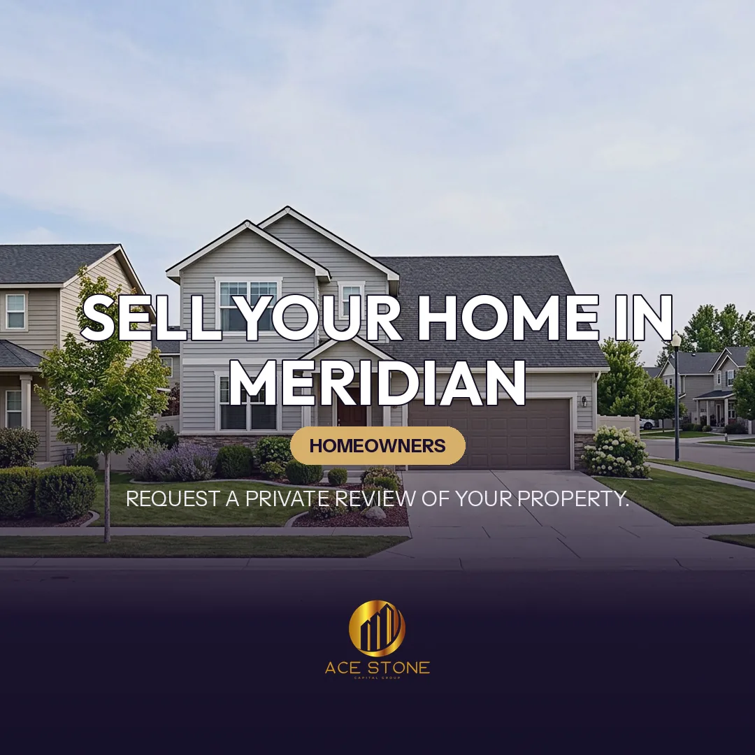 Residential streetscape representing single-family housing in Meridian, Idaho.