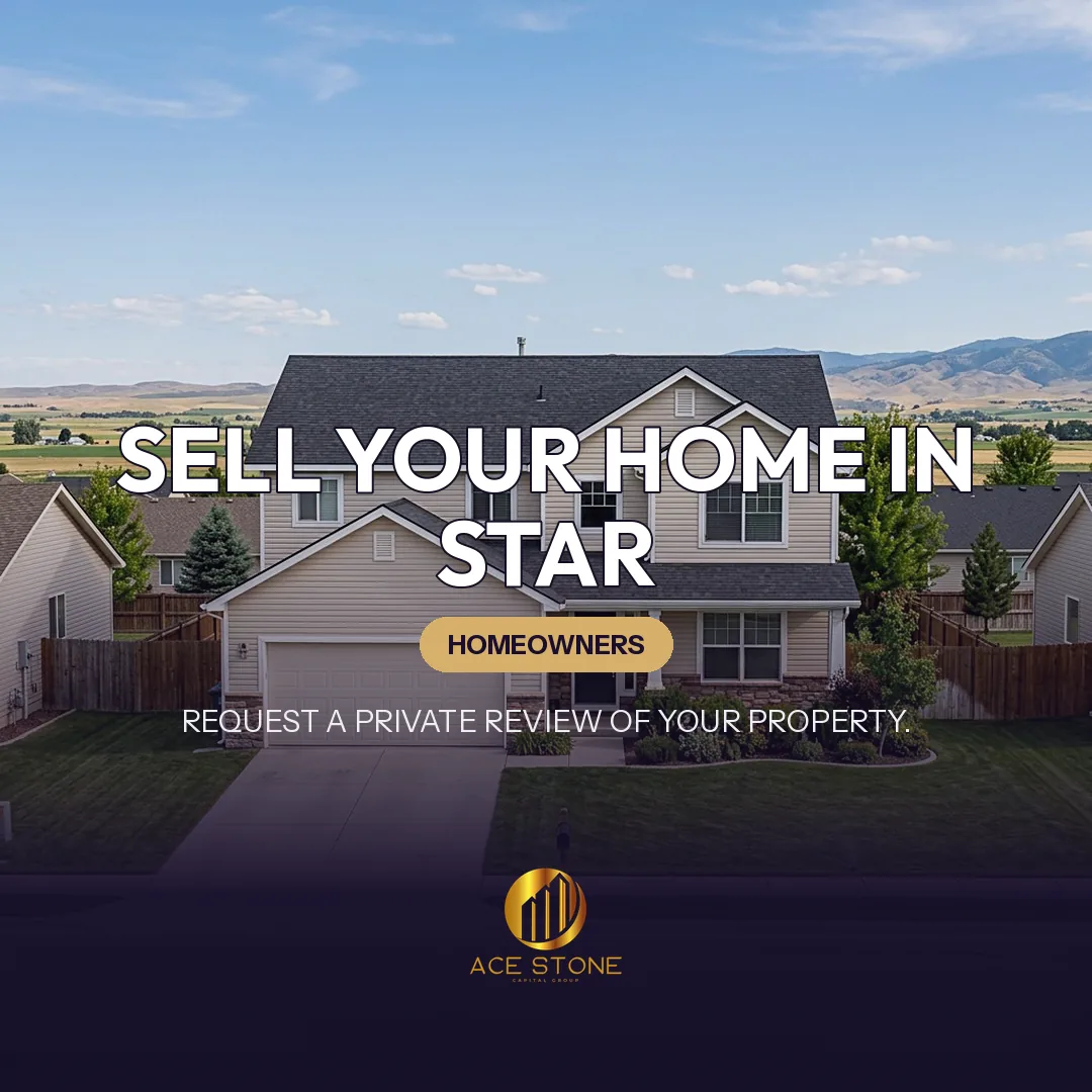 Residential streetscape representing single-family housing in Star, Idaho.