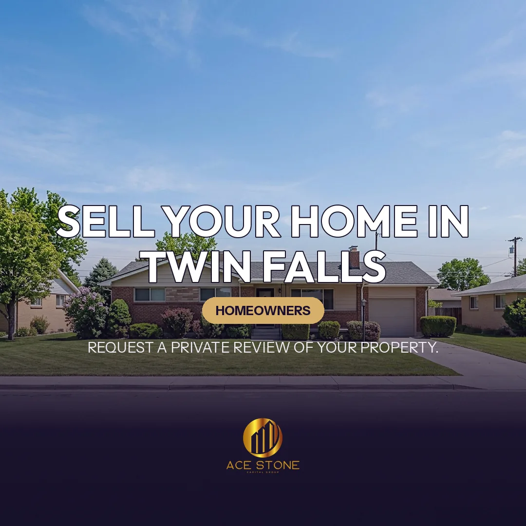 Residential streetscape representing single-family housing in Twin Falls, Idaho.