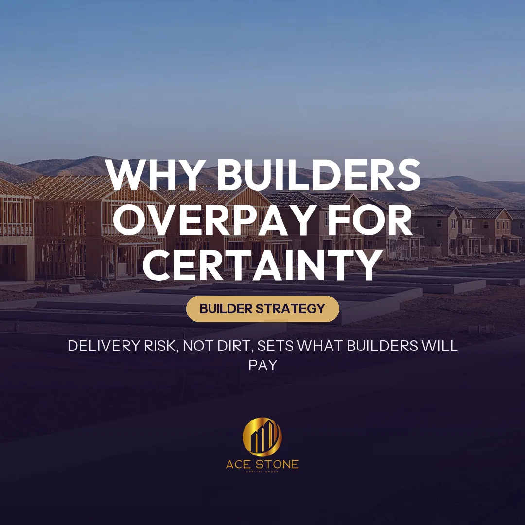 Production homebuilder subdivision with graded pads and framed houses