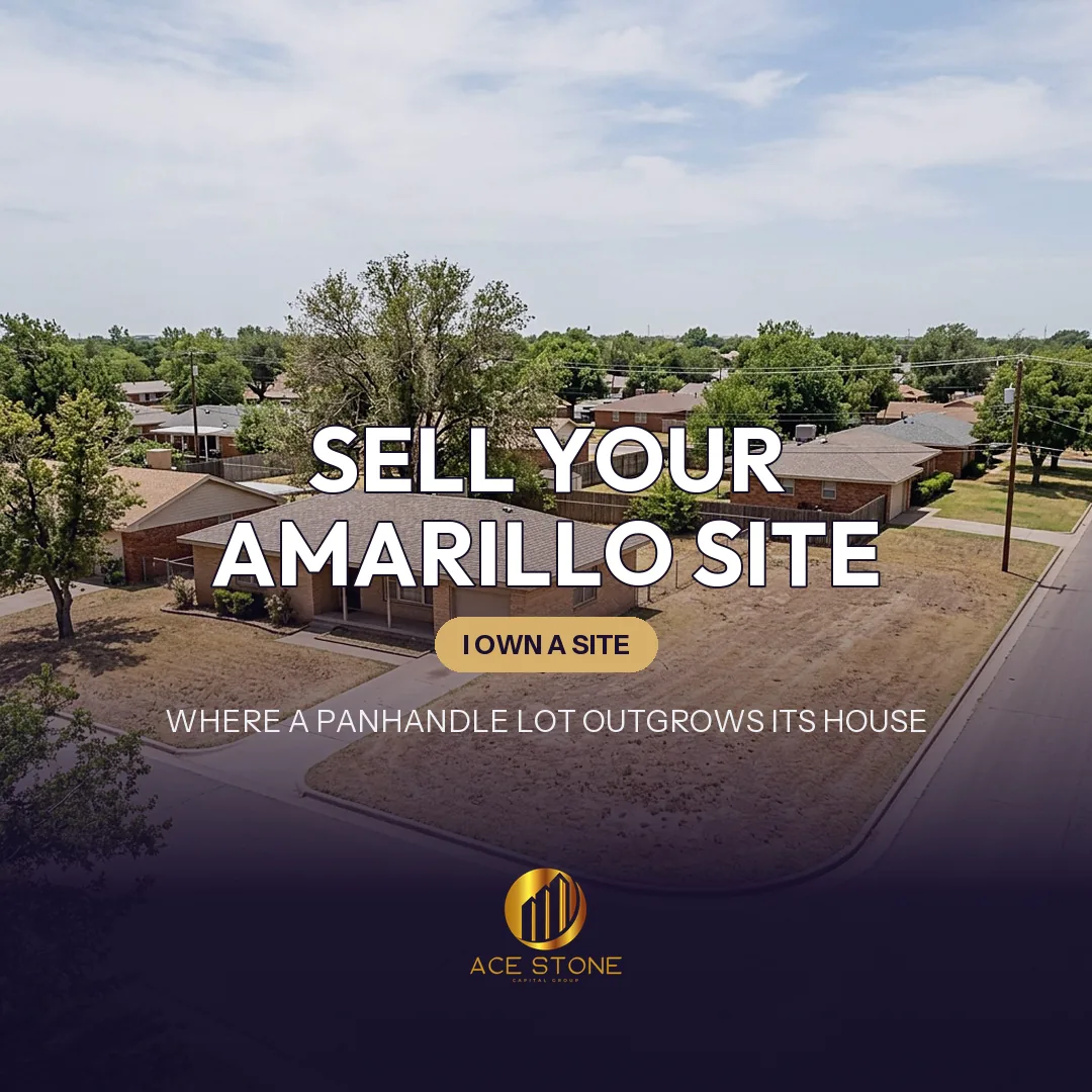 Improved redevelopment site on an oversized Amarillo lot suited to replatting.