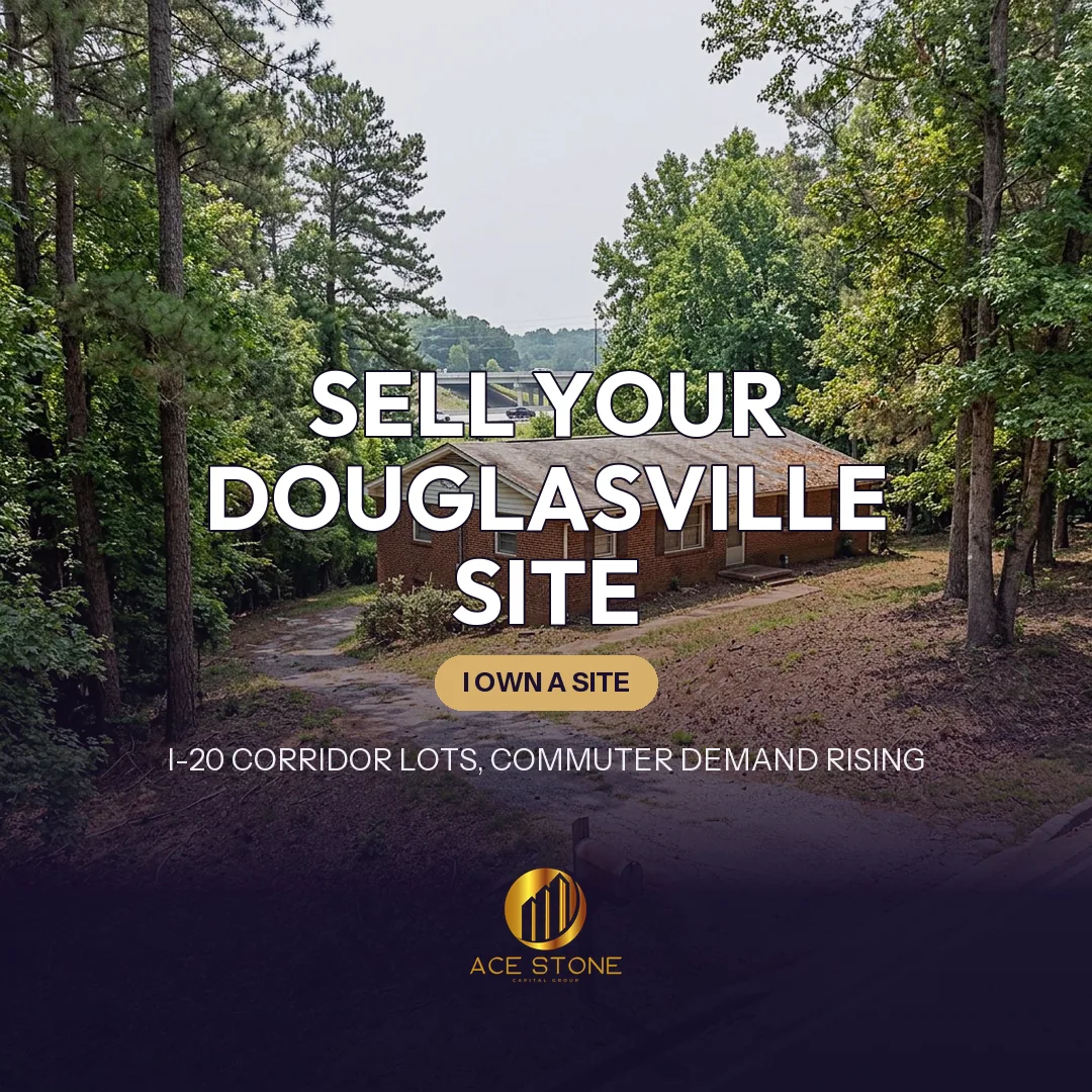1970s ranch house on a Douglasville acreage lot positioned for redevelopment.