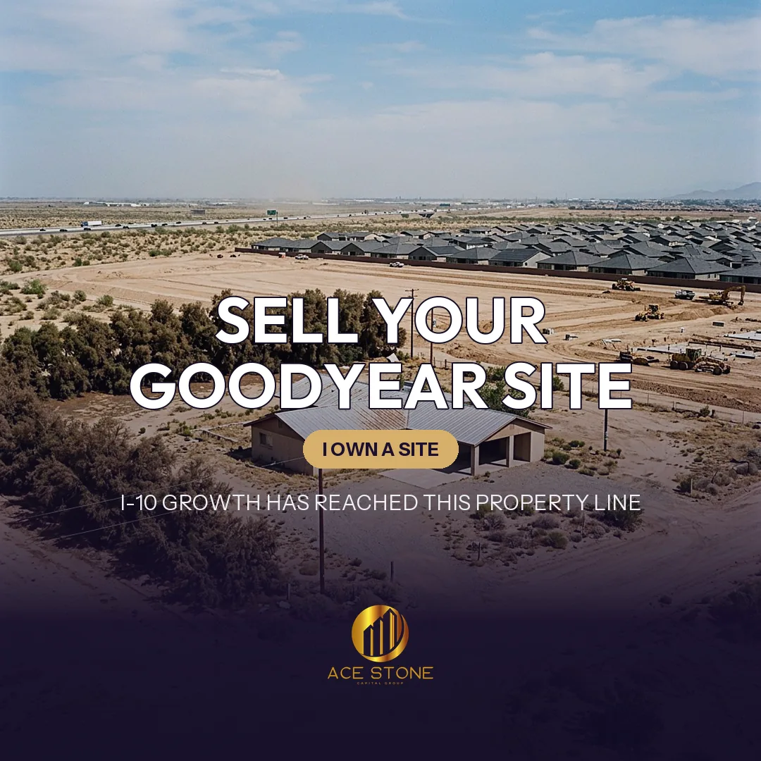 Older house on multi-acre Goodyear land near I-10 growth corridor.