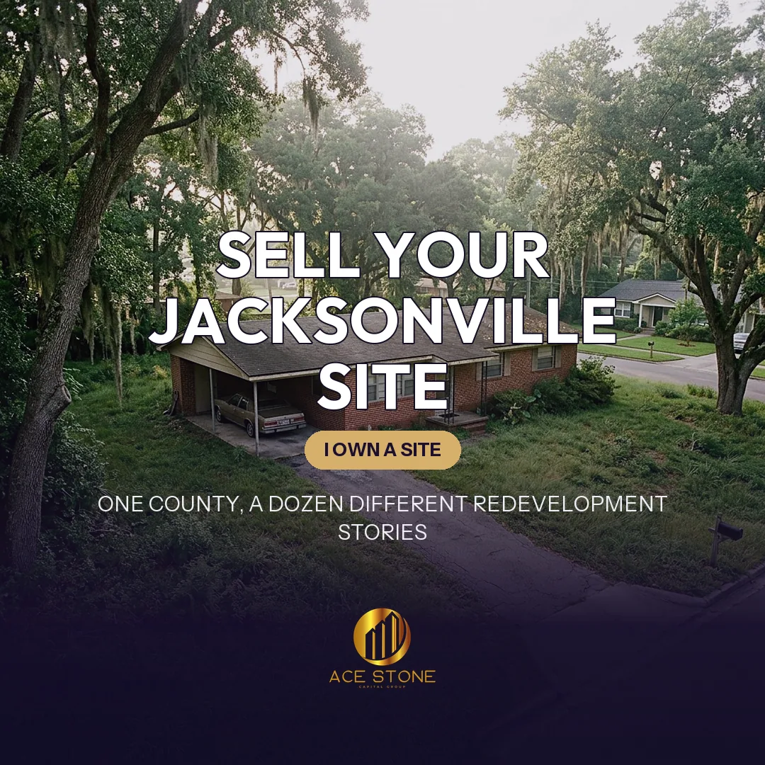 Improved redevelopment site on a shaded Jacksonville lot in the Riverside-Avondale area.