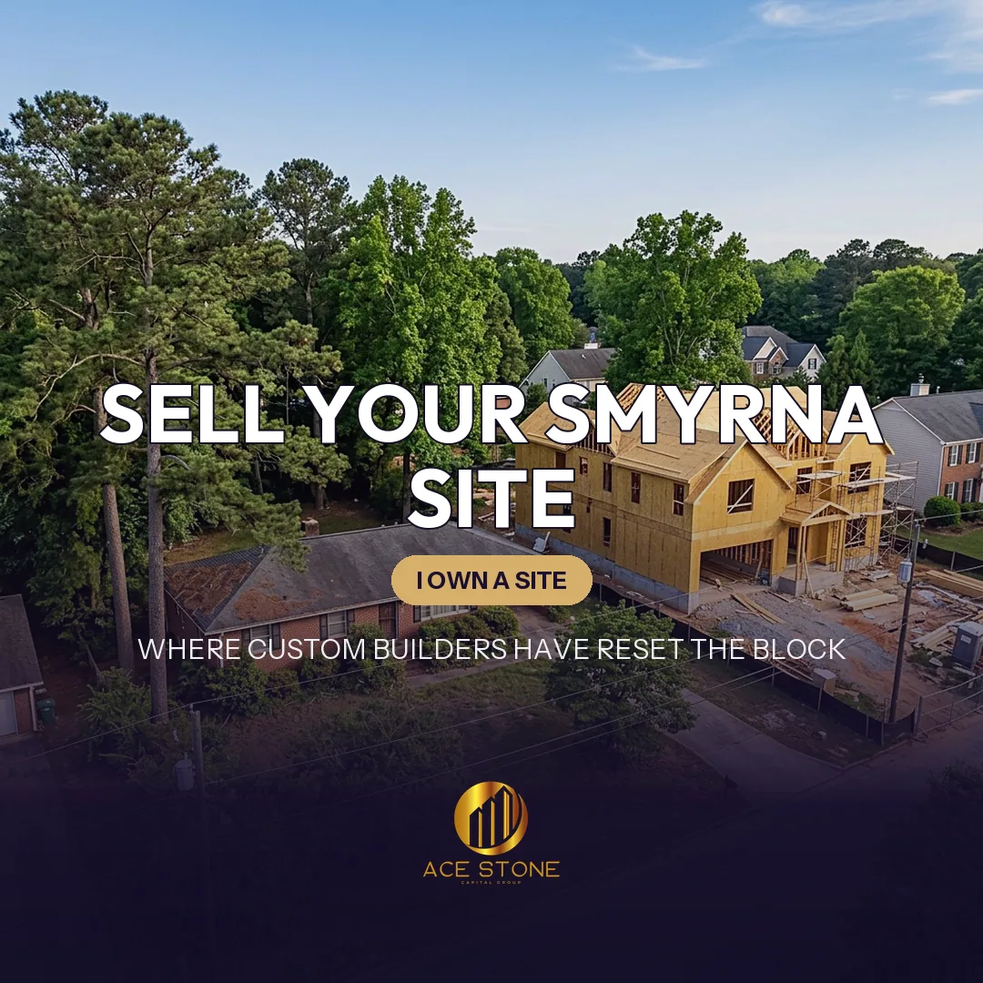Postwar ranch house on a half-acre Smyrna lot near the Battery Atlanta positioned for redevelopment.