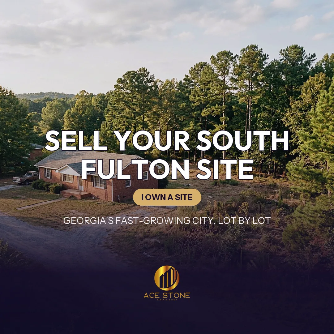 1960s ranch house on a larger South Fulton acreage lot positioned for redevelopment.